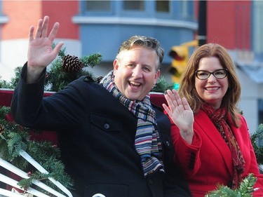 Vancouver Mayor Kennedy Stewart during Vancouver's Christmas Parade, in Vancouver, BC., December 2, 2018.