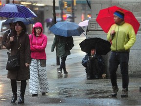 Tuesday is expected to be rainy in Metro Vancouver with winds kicking up to 60 km/h near the water.