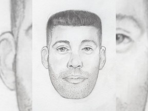 VANCOUVER, B.C.: UNDATED – Vancouver Police have released this composite sketch of a sex assault suspect who grabbed a 14-year-old girl near Kingsway and Miller on Nov. 27, 2018. [PNG Merlin Archive]