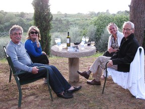 Marnie Seifert and friends in Tuscany. Her favorite hotel is Umberto Menghi's Villa Delia in Ripoli,