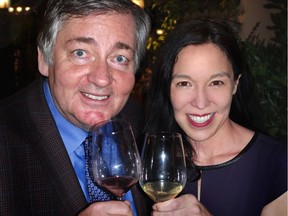 Vancouver International Wine Festival chief Harry Hertscheg toasted festival beneficiary Bard on The Beach’s executive director Claire Sakaki at a pre-tasting for the California-themed event that runs Feb. 23 - March 3.