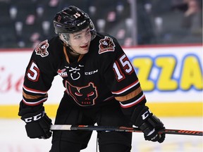 The Vancouver Giants acquired forward Tristen Nielsen, pictured, from the Calgary Hitmen for forward James Malm last year.