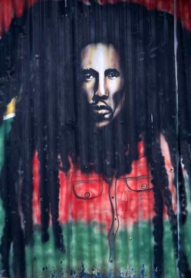 Filling the frame with your subject, Bob Marley mural, Tobago.