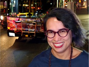Emily Carr University associate professor Diyan Achjedi not only rides buses to work, she wrapped one with symbology of her native Indonesia in a joint project by Translink and the Contemporary Art Gallery.
