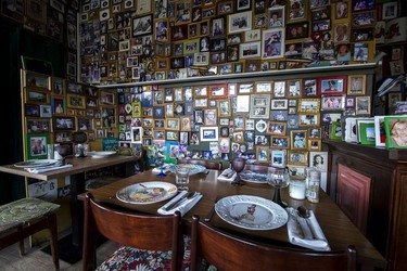 Inside Moeders - photos of mums and antiques line this quirky restaurant serving Dutch classics.