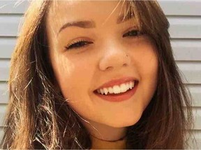 Friends have identified 20-year-old Baylea Stewart as the woman killed in a collision with a semi-truck near Field, B.C., on Friday, Jan. 4, 2018.