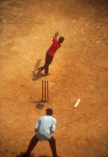 Cricket is the country's number one sport and is played on nearly every available scrap of land.