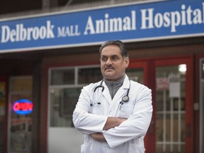 Dr. Arminder Brar at his North Vancouver pet clinic, Delbrook Mall Animal Hospital, Tuesday, January 8, 2019.