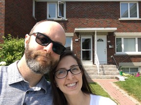 Iain Reeve and his wife, Cassandra Sclauzero are seen in this undated handout photo. Iain Reeve and his wife moved from rental home to rental home in Vancouver but their final solution for secure housing was to move to Ottawa and buy two houses, one for them and another for his parents.