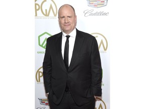 Kevin Feige arrives at the Producers Guild Awards on Saturday, Jan. 19, 2019, at the Beverly Hilton Hotel in Beverly Hills, Calif.