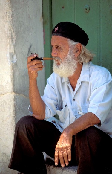 Colourful local in Old Havana.