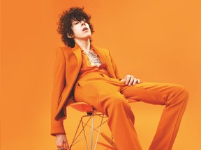 LP (Laura Pergolizzi) had her burnt orange suit custom made because it was what she wanted, and her music now is like that, too.