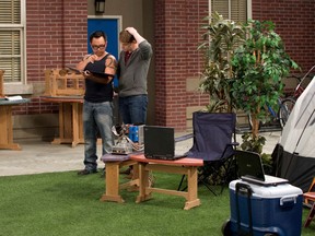 Raugi Yu (left), a Montreal-born actor who is advocating for more diversity in the entertainment industry, is pictured directing for television in an undated handout photo.