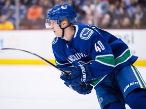 Elias Pettersson faces fellow rookie Andrei Svechnikov on Wednesday at Rogers Arena.