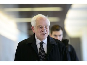 Canada's ambassador to China, John McCallum, arrives to brief members of the Foreign Affairs committee regarding China in Ottawa on Friday, Jan. 18, 2019. John McCallum has resigned as ambassador to China at the request of Prime Minister Justin Trudeau in the wake of comments he made about a Huawei executive detained in Canada.