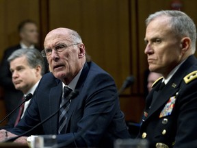 Director of National Intelligence Daniel Coats testifies before the Senate Intelligence Committee on Capitol Hill in Washington Tuesday, Jan. 29, 2019.