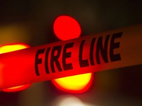 A fire in an apartment building in Surrey's Whalley neighbourhood Tuesday night has left one person dead.