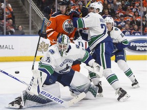 Goaltender Jacob Markstrom of the Vancouver Canucks, one of the main reasons his NHL club is still in the playoff hunt, has been more composed and consistent this season. His goaltending coach, Ian Clark, thinks Markstrom will continue to shine.