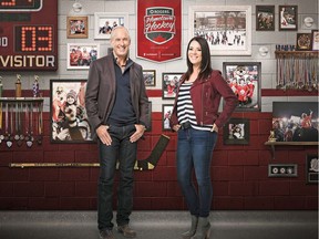 Ron MacLean and Tara Slone are the hosts for Hometown Hockey.
