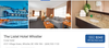 The Listel Hotel in the Upper Village at Whistler goes for about $242 a night at spring break.