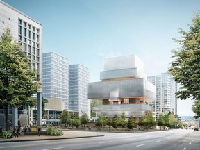 A new design sketch of the proposed Vancouver Art Gallery, to be located in the newly announced Chan Centre for the Visual Arts.