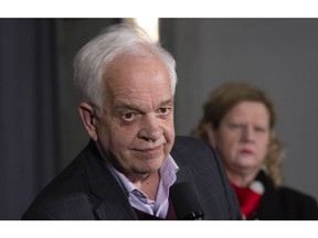 Canadian Ambassador to China John McCallum listens to a question following participation at the federal cabinet meeting in Sherbrooke, Que., Wednesday, Jan. 16, 2019. McCallum says there are strong legal arguments Huawei executive Meng Wanzhou can make to help her avoid extradition to the United States.THE CANADIAN PRESS/Paul Chiasson