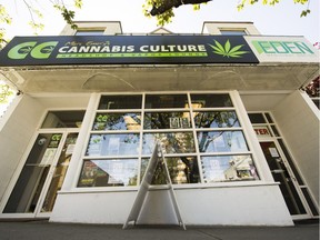 Cannabis Culture on Davie Street in Vancouver.