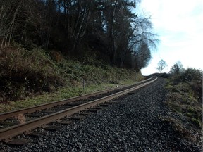 File photo of a stretch of railway through the White Rock area.