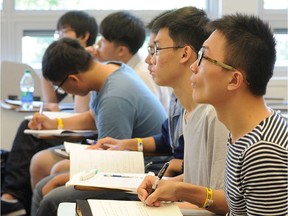 An orientation session for new international students at UBC.