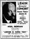 Ad for a Lenin Memorial Concert at the Beacon Theatre in Vancouver on Jan. 18, 1946. It was sponsored by the Labour Progressive Party, which was formed by leftists after the Communist Party was banned in Canada during the Second World War.
