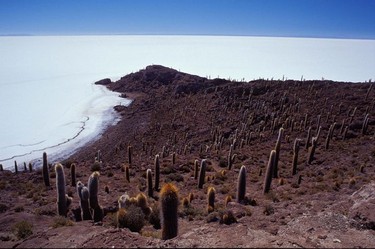 A balance of light and dark in Solar Uyuni, Bolivia.