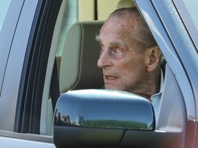 Prince Philip, the Duke of Edinburgh, is pictured in this May 11, 2018 file photo at the Royal Windsor Horse Show in Windsor. (John Rainford/WENN.com)