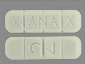 A Xanax tablet: A drug-checking machine in Surrey has detected harmful chemicals that could cause overdose or death.