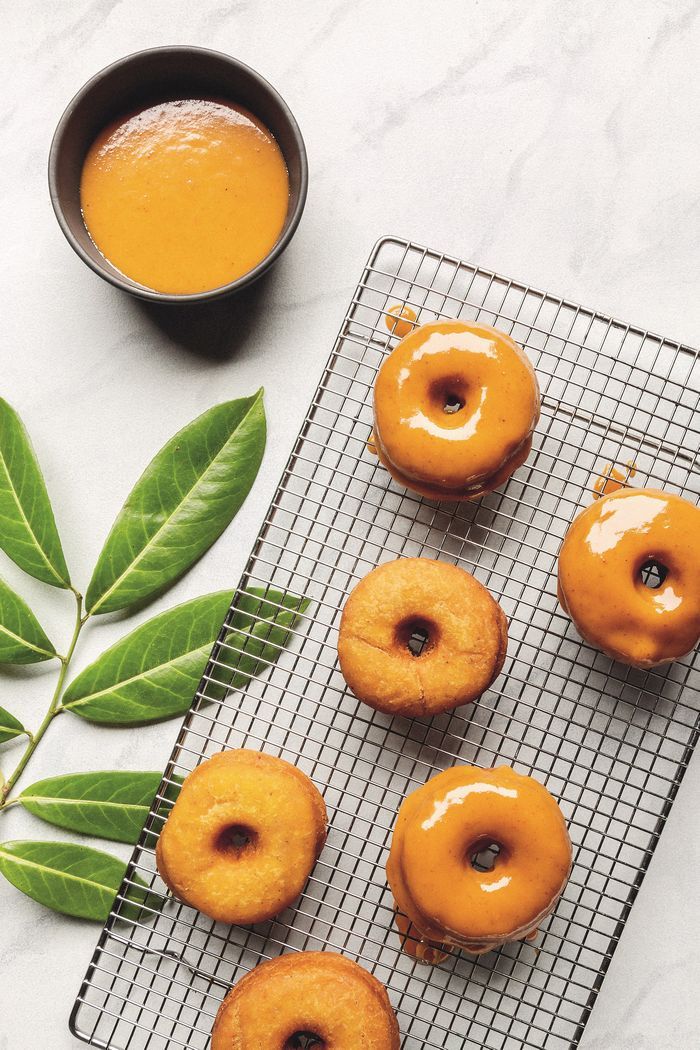 Pumpkin donuts from The Little Island Bake Shop: Heirloom Recipes Made for Sharing by Jana Roerick. 