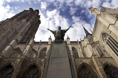 Mechelen's most iconic landmark is the imposing St Rumbold's Tower.