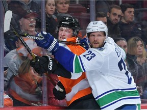 Alex Edler didn't have to talk about his future Sunday.