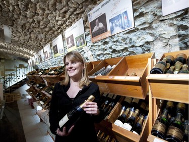 Inside the cellars at C Comme Champagne (a specialist champagne bar and boutique in Épernay).