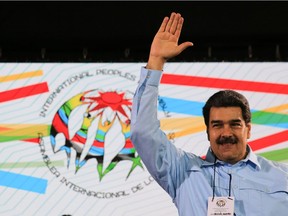 Handout picture released by the Venezuelan presidency showing Venezuela's President Nicolas Maduro on February 26.