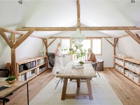 Interior designer Sydney Carlaw of Purity Design works out of a converted cedar barn on her Langley property.  Photo: Purity Design The Home Front: Expert advice at the BC Home + Garden Show by Rebecca Keillor [PNG Merlin Archive]