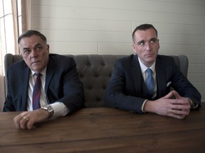 B.C. Legislative Speaker and Abbotsford MLA Darryl Plecas (left) and his chief of staff Alan Mullen.