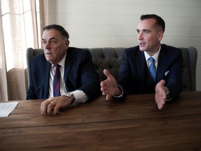 B.C. Legislative Speaker and Abbotsford MLA Darryl Plecas, left, and his chief of staff Alan Mullen said this week that some MLAs broke the law and could face jail time.