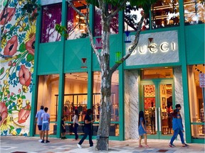 Gucci is just one of many high-end designers represented in the Design District.