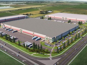 Delta iPort will eventually include three industrial buildings totalling 1.1 million square feet of logistics or manufacturing space on land leased from the Tsawwassen First Nation for 60 years.