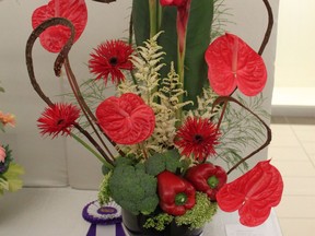 Chilliwack Floral Art Club Show, honourable mention, designer Lynne White.