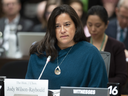 Jody Wilson Raybould gives her opening statement before the justice committee meeting in Ottawa, Feb. 27, 2019.