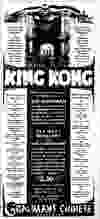 King Kong ad in the Los Angeles Times, March 24, 1933.