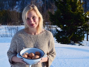 Egg farmer Juschka Clarke and her three children eat eggs nearly every day as part of a healthy diet.