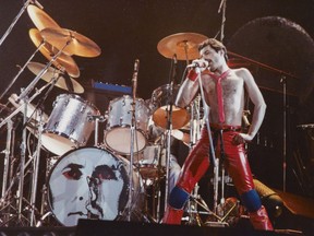 Freddie Mercury of Queen onstage at Vancouver's Pacific Coliseum in June, 1980.  Photo courtesy of Doug Bower.
