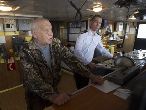 Final preparations onboard the Russian research vessel Professor Kagonovsky were made Saturday at Ballantyne Pier in Vancouver as it prepares to embark on the International Gulf of Alaska Expedition 2019.