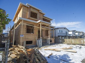 A home under construction in the 6400-block Commercial Street in Vancouver.